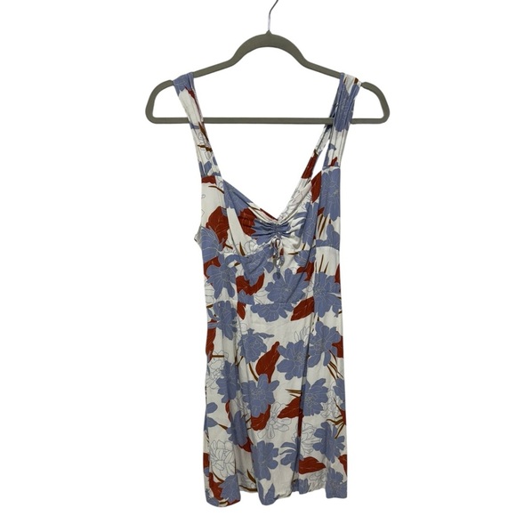 L*SPACE PALOMA BLUE RED MINI FLORAL COZUMEL DRESS, Size small - Picture 6 of 6